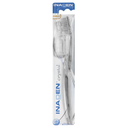 Inaden Crystal Medium Toothbrush 1 Парче - Бяло